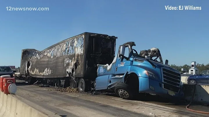 3 injured after multi-vehicle wreck in Orange temporarily shut down Interstate 10 eastbound for hour