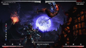 MKX - Cyber Sub Zero 35% meterless corner combo (D2 to freeze)