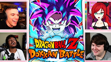 *NEW* MINI SSJ4 DAIMA GOKU IN DOKKAN BATTLE! (REACTION)