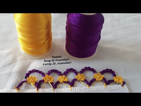 88. video Örümcekli kolay oya yapımı #tigisi #oya #havlukenari #crochet #tejido #pattern #tutorial