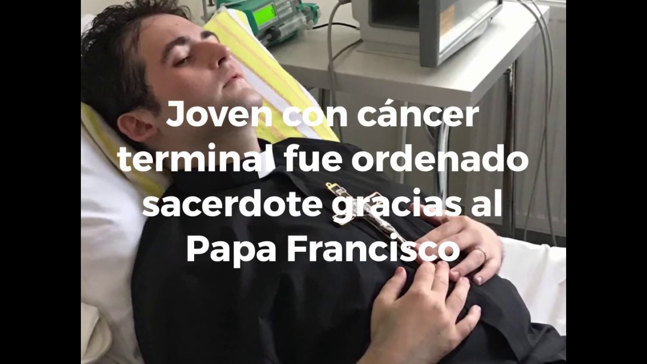 ⁣Ordenan sacerdote a joven con cáncer terminal gracias al Papa Francisco