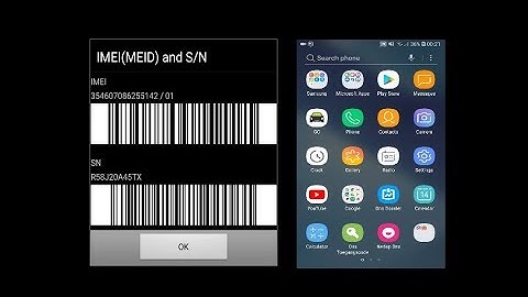 How to find imei and serial number (SN) on the Samsung Galaxy A3 A5 A7 J3 J5 J7 S7 S8 S9