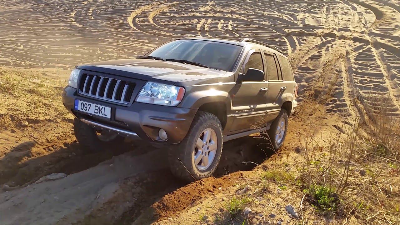 Jeep Grand cherokee WJ 2.7 CRD Quadra drive test YouTube