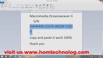serial number of Micromedia Dreamweaver 4.0