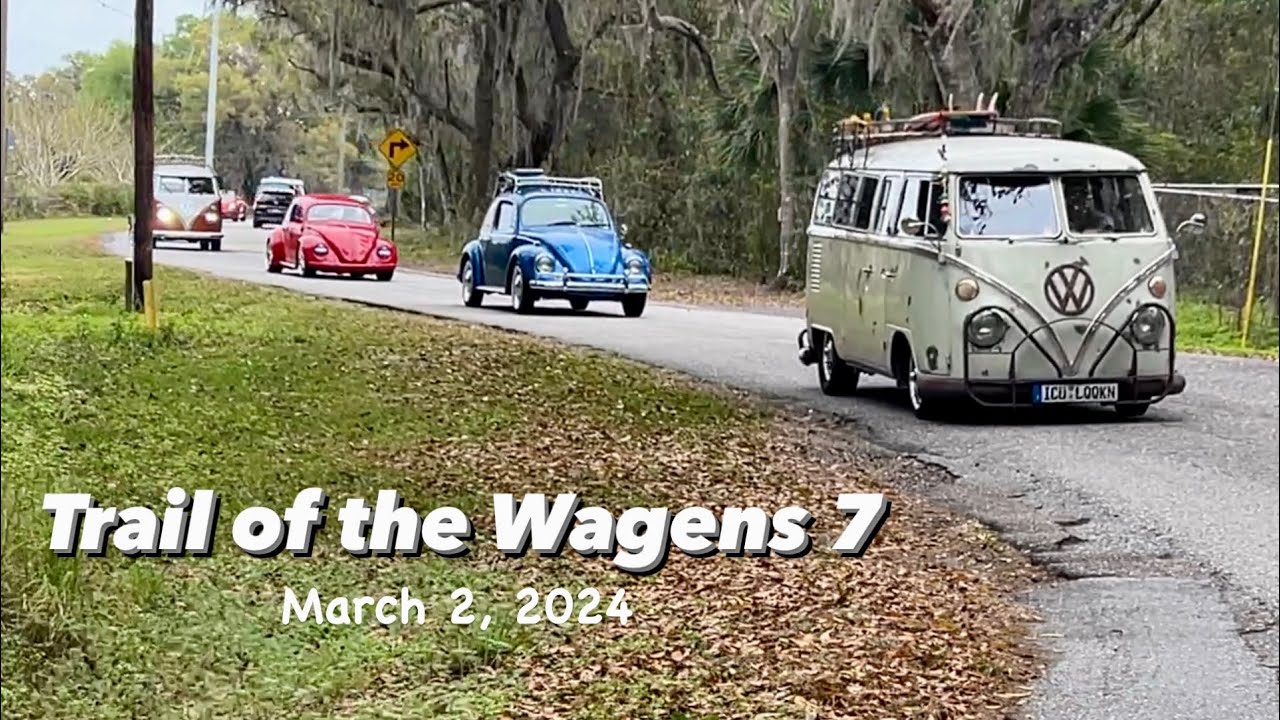Trail of the Wagens 7 VW Convoy 3.1.24 - cruise through San Antonio, Dade City & Brooksville, FL