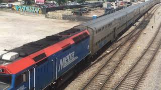 Metra Southwest Service Corridor Train Departs Chicago for Orland Park.