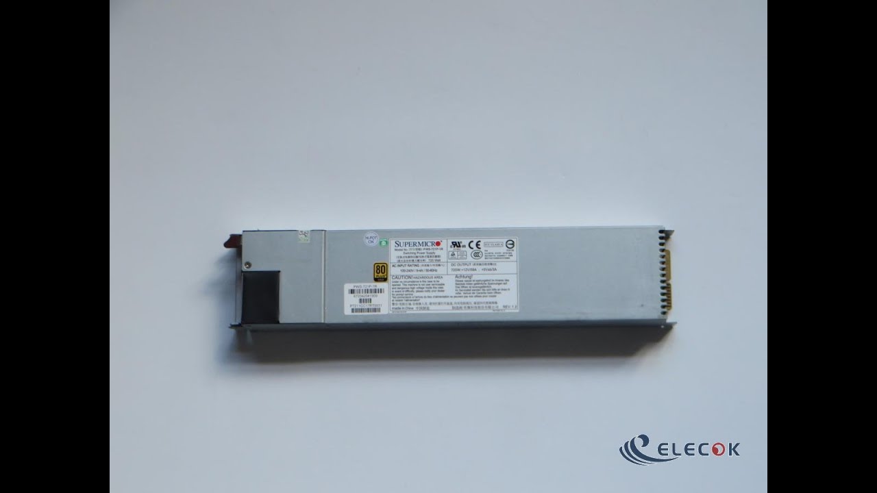 PWS-721P-1R Server - Supply 720W PWS-721P-1R - YouTube