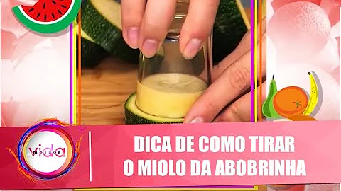 Tem que tirar o miolo da abobrinha?