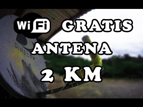 INTERNET GRATIS como hacer una ANTENA WI FI de largo alcance MUY FACIL @todoinventostv
