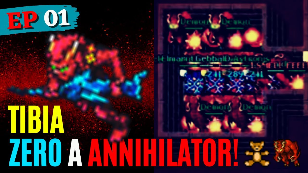 Tibia do Zero à ANNIHILATOR Sem Repetir Hunts! EP 01 - YouTube