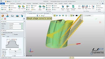 ZW3D CAD - Morph, curve to curve parancs