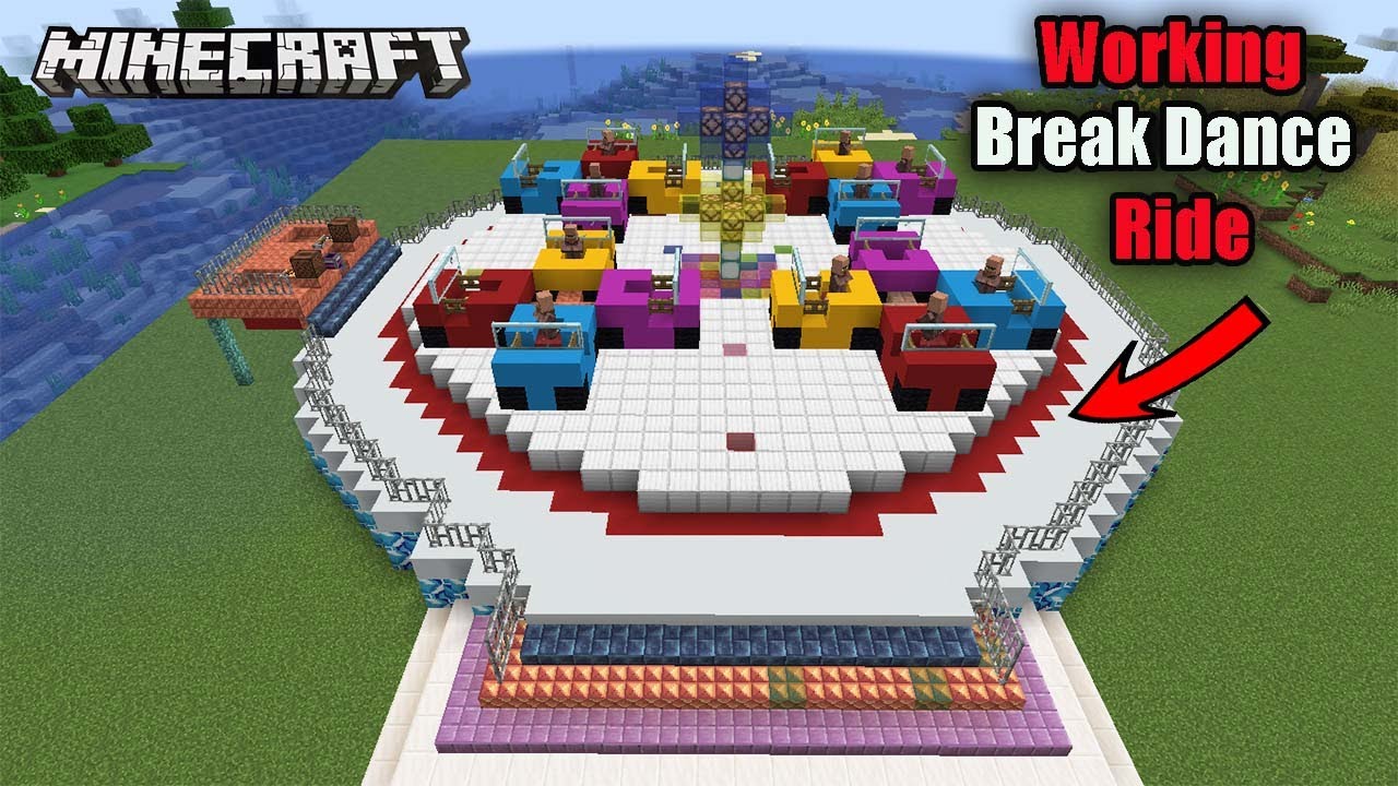 I Made Working Break Dance Ride In Minecraft (create mod) - YouTube