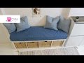 Sitzbank mit Bezug und Kissen / Ikea Hack - DIY Eule