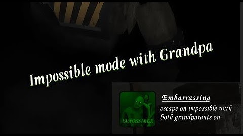 Granny Legacy - Robot escape in Impossible mode with Grandpa ( Day 1 ).