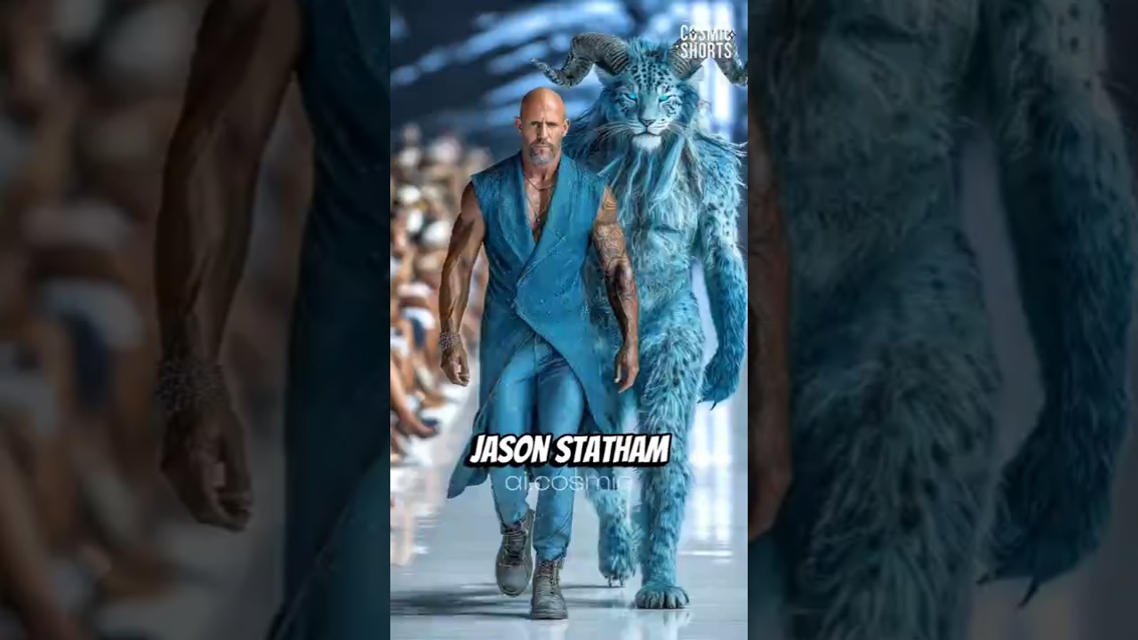 Celebrities Show Off Stylish Designs on the Runway #jasonstatham #dwaynejohnson