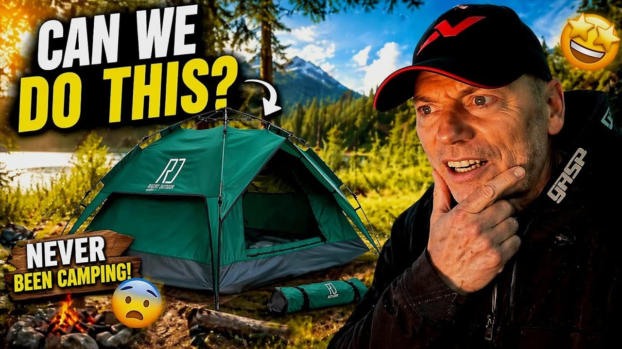 Is Camping Even For Us? (First Tent Setup) - YouTube