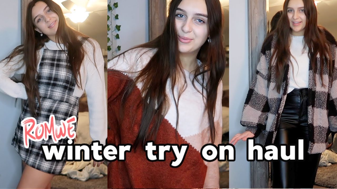 HUGE WINTER ROMWE TRY ON HAUL ❄️ Trendy & Affordable Clothes
