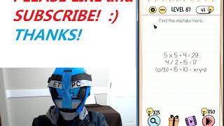 BRAIN TEST LEVEL 87 WALKTHROUGH WITH ANSWERS