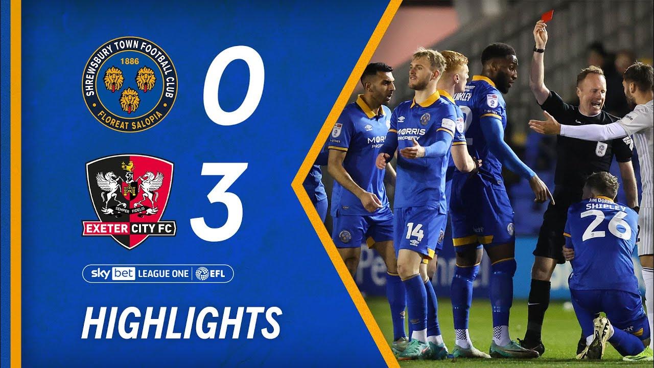 Shrewsbury Town v Exeter City highlights YouTube