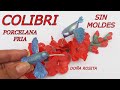 Otro pajarito para la coleccion !!!! bello COLIBRI en porcelana fria SIN MOLDES