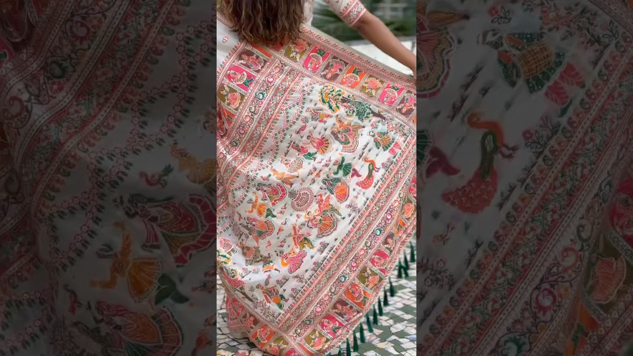 Pashmina Kashmiri Woven Border Saree