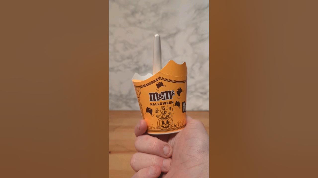 M&M's Halloween McFlurry Review #shorts #foodreview #mcdonalds - YouTube