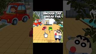 SINCHAN CAR BRAKE FAIL 😱🤯 || INDIAN BIKE DRIVING 3D || #shortsfeed #ytshorts #shorts