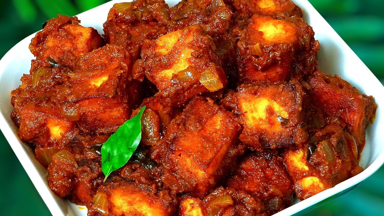 Paneer ghee roast recipe पनीर घी रोस्ट Ghee roast paneer recipe YouTube