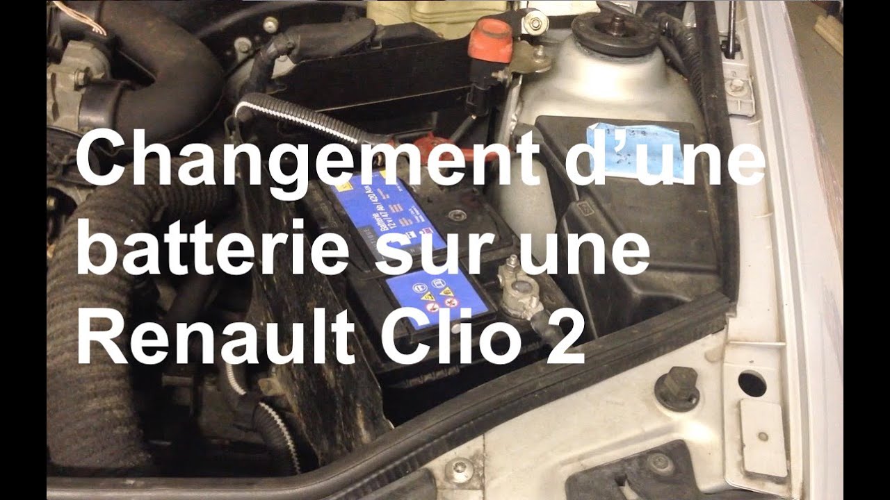 Remplacement d'une batterie (dépose-repose) Renault Clio 2