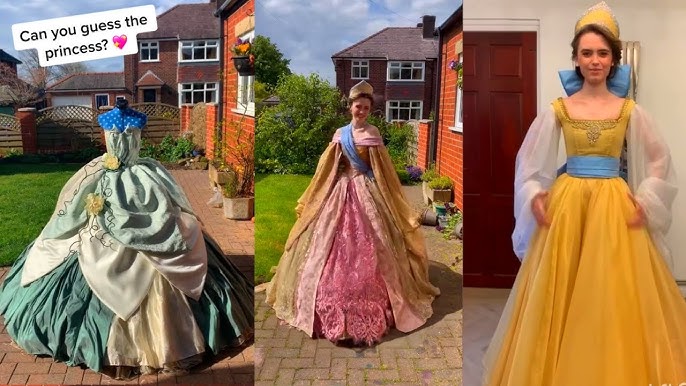 TikToker goes viral for recreations of Disney princesses' dresses l GMA 