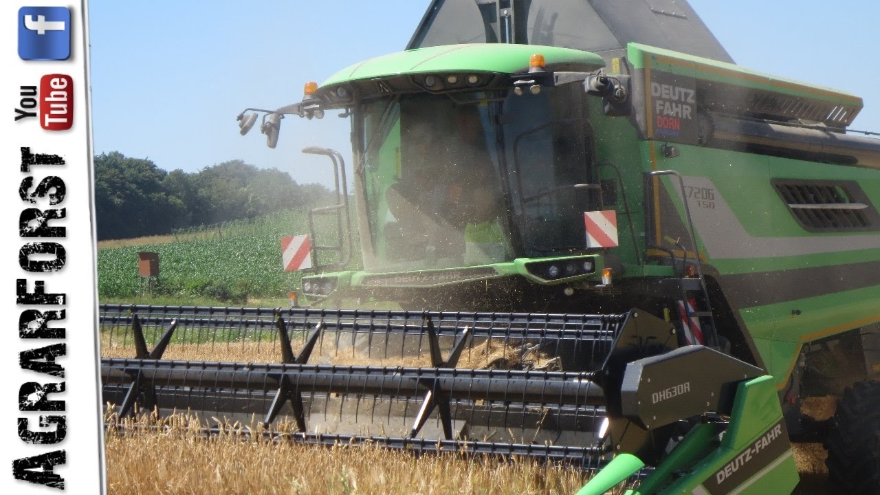 NEW Deutz C7206 TSB in Action! || Getreidernte 2016