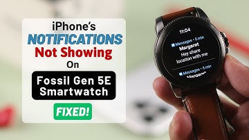 Fix- Notification Not Coming on Fossil Watch Gen 5E on iPhone!