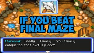 If You Beat the Final Maze - Pokemon Mystery Dungeon: Explorers of Sky