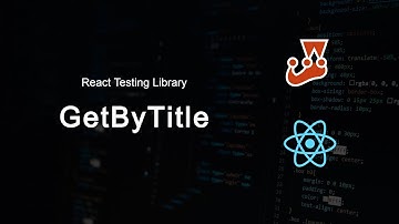 Using getByTitle in react