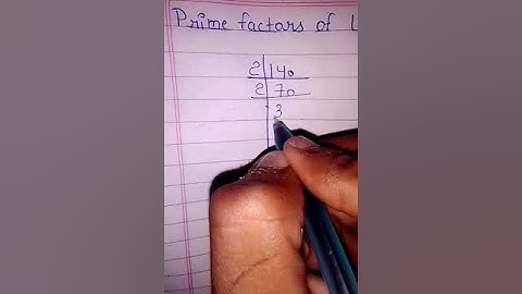 prime factors of 140 #shorts
