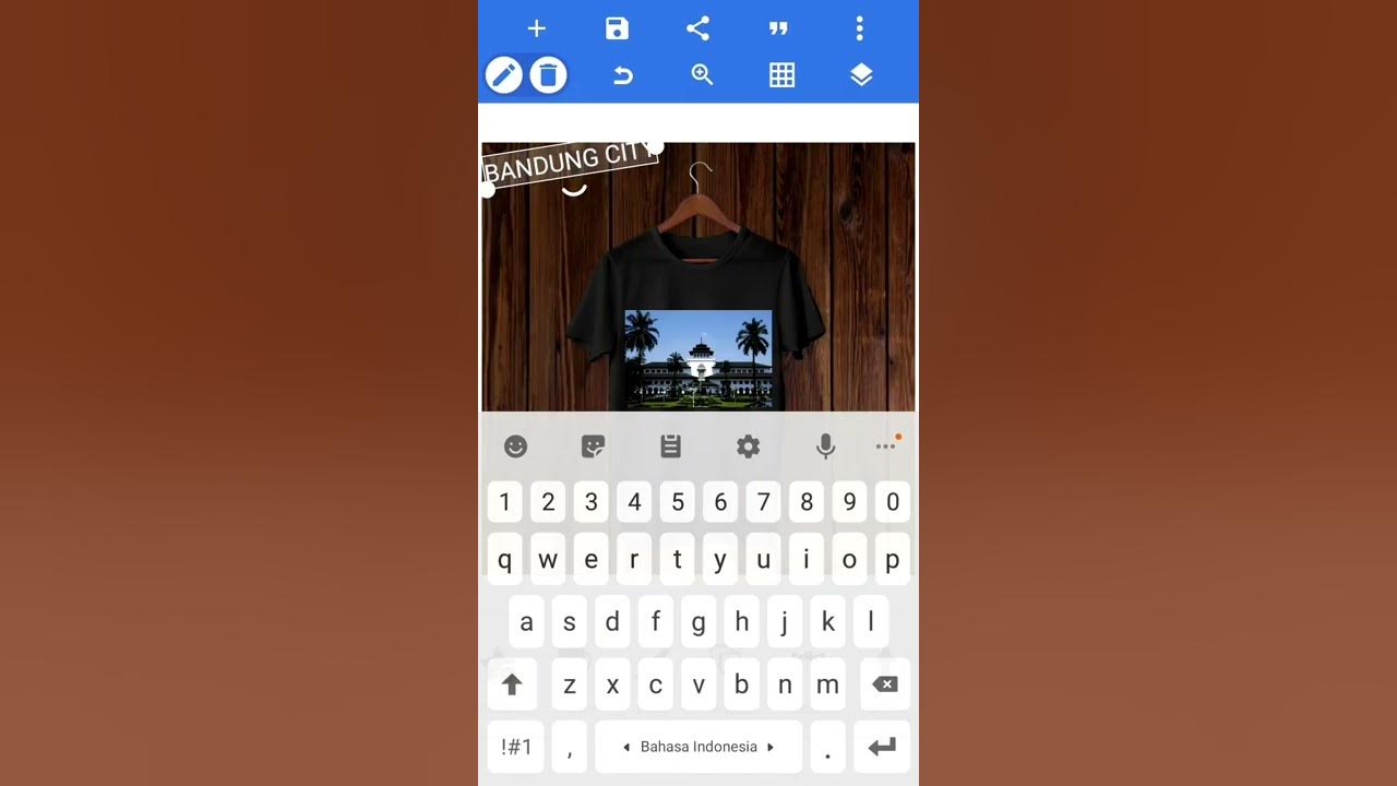 Ternyata ‼semudah ini desain mockup kaos di hape