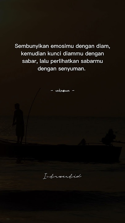 Sembunyikan emosi dalam diam #short #storywa #quotes #quotesmotivasi