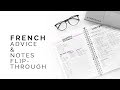 tips for studying french 🍏 french notebook flipthrough