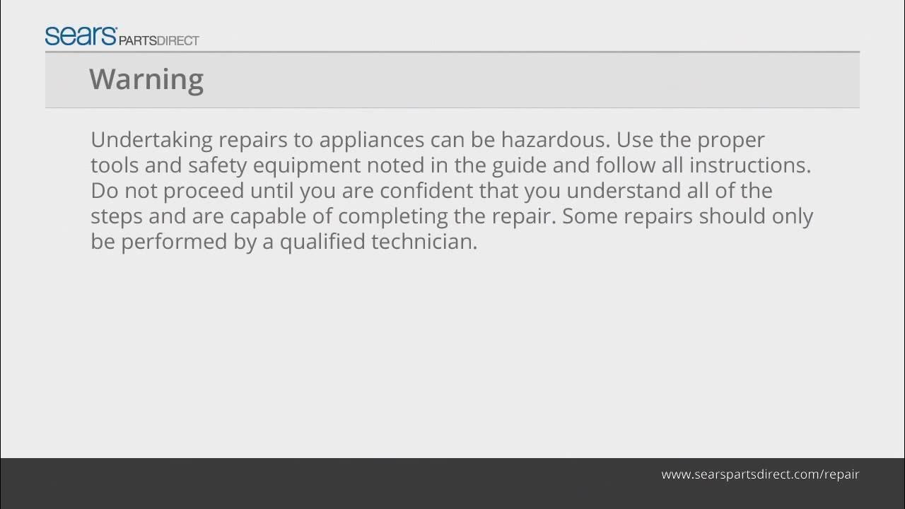 How to Replace a Dishwasher Door Seal Video Instructions from Sears