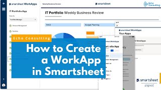 How to Create a WorkApp in Smartsheet | Build an App in Smartsheet | Best Practices for Navigation screenshot 5