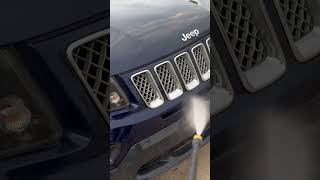 Washing a Jeep compass