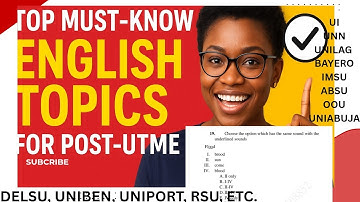 Post-UTME 2025: Past Questions Solved + 100% Likely Exam Questions!