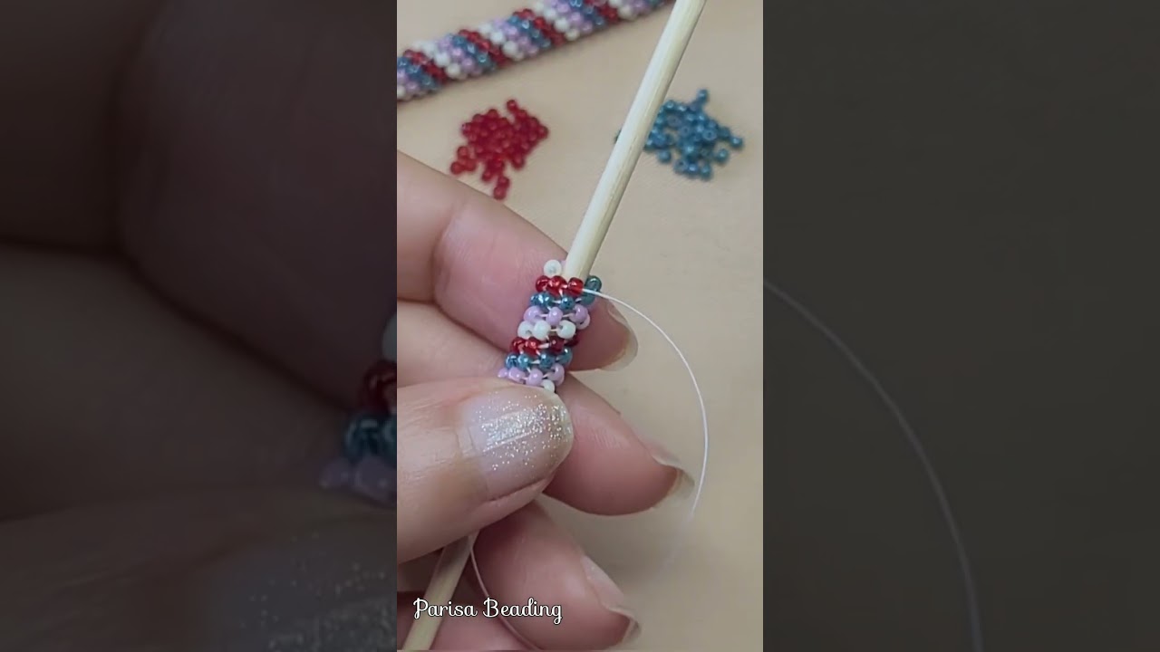 DIY Beaded Tubular even Peyote Bracelet Tutorial 