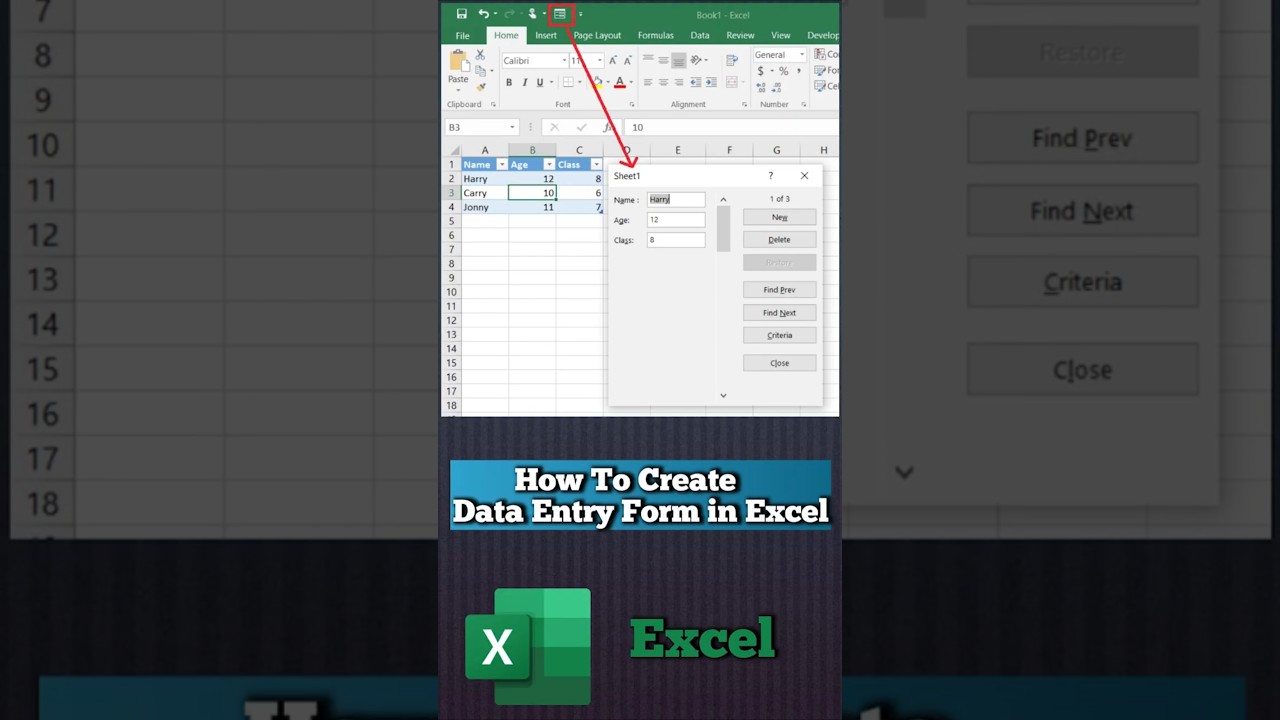 Excel Data Entry Secrets Revealed | Data Entry Form in Excel 