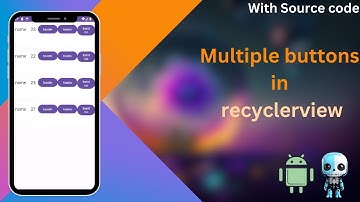 Android Studio Kotlin Tutorial: Multiple Buttons in RecyclerView (Hindi)||#androidstudio #kotlin