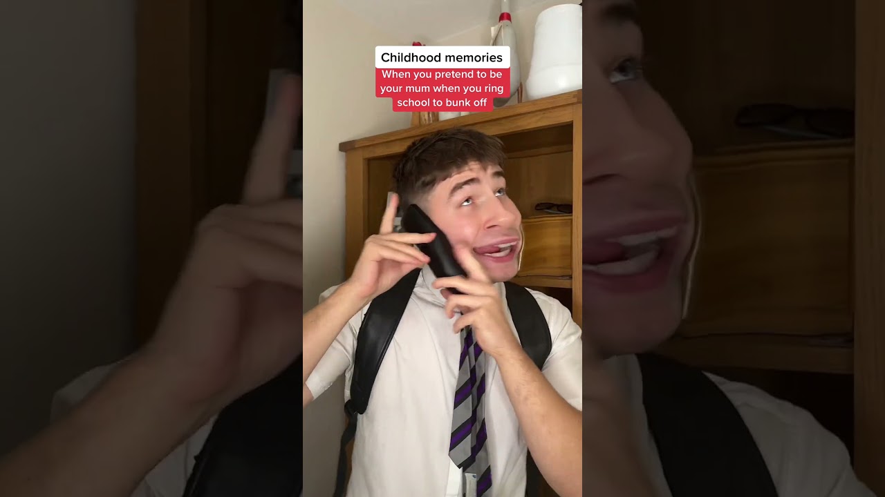 When you ring school by pretending to be your mum to bunk off 😂