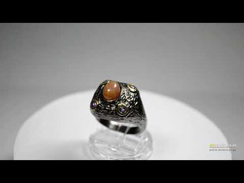 ნატურალური ოპალი, ჩასმული ბეჭედში