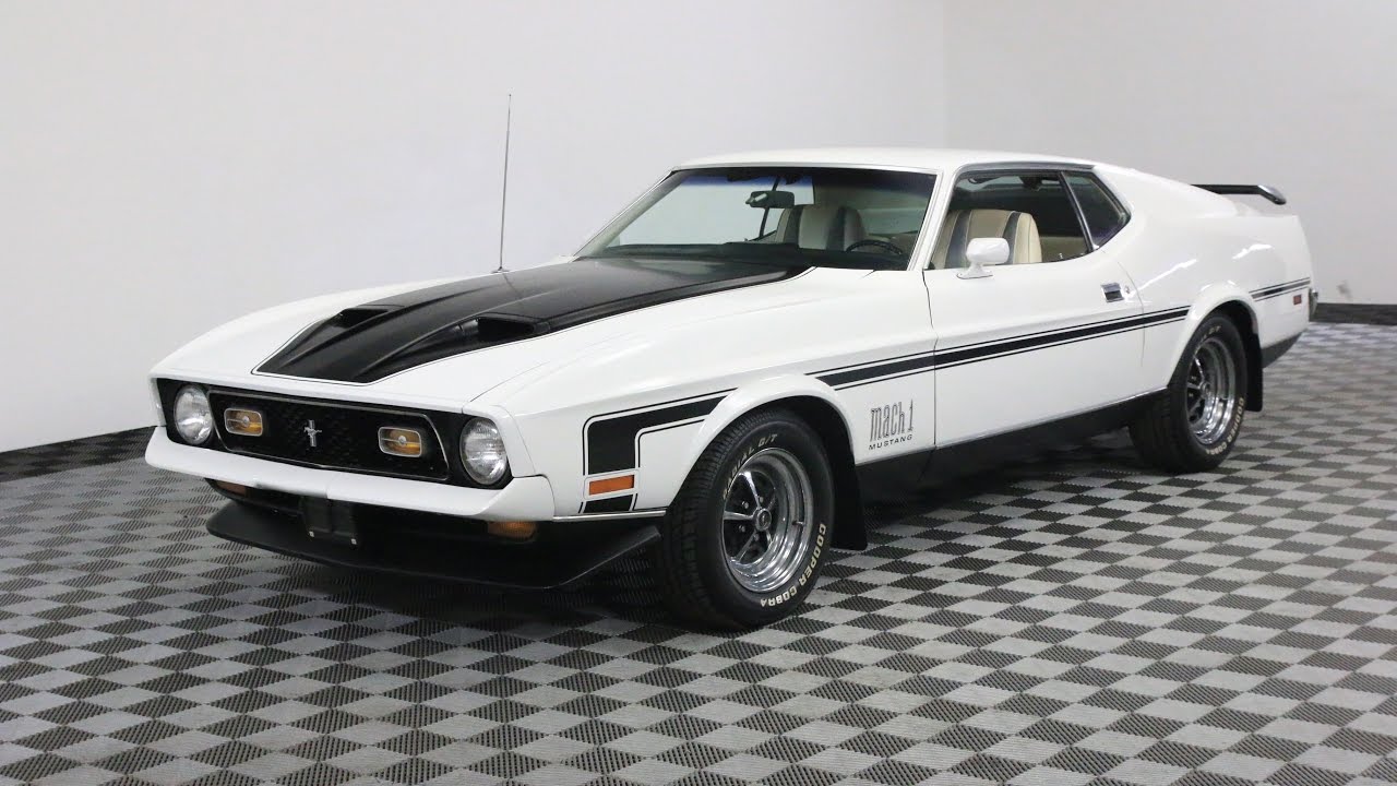 1971 FORD MUSTANGE MACH WHITE | vlr.eng.br