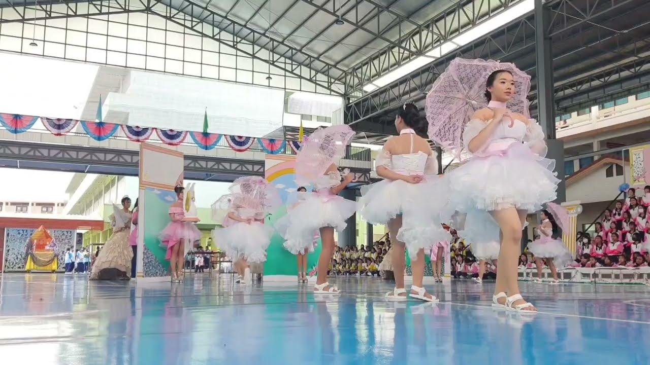 ลีดสีชมพู เชียร์ลีดกีฬาสีนารีวุฒิ 2023