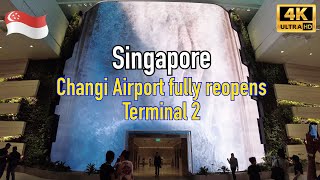 [4K] 🇸🇬 Discover the magic of Changi Airport's T2 full reopening @ShineWalkingTour